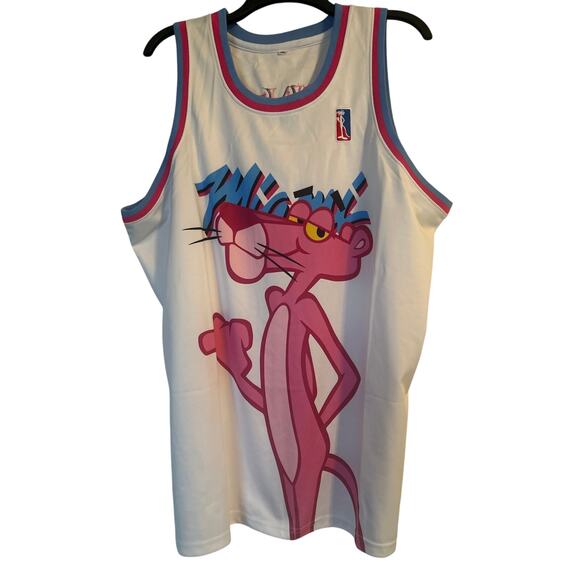 NWOT Unbranded Miami #3 Pink Panther Basketball Jersey Women's Size XXL - Picture 1 of 4